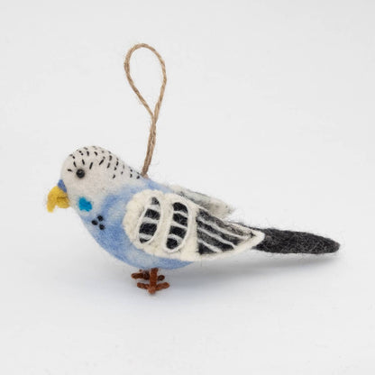 Ornament - Bird - Blue Parakeet