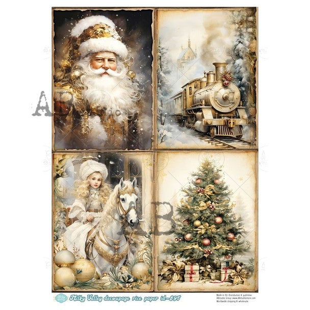 AB Studios A4 Rice Paper for Decoupage 0895