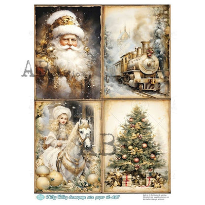 AB Studios A4 Rice Paper for Decoupage 0895
