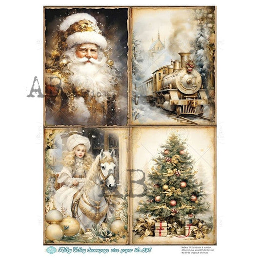 AB Studios A4 Rice Paper for Decoupage 0895