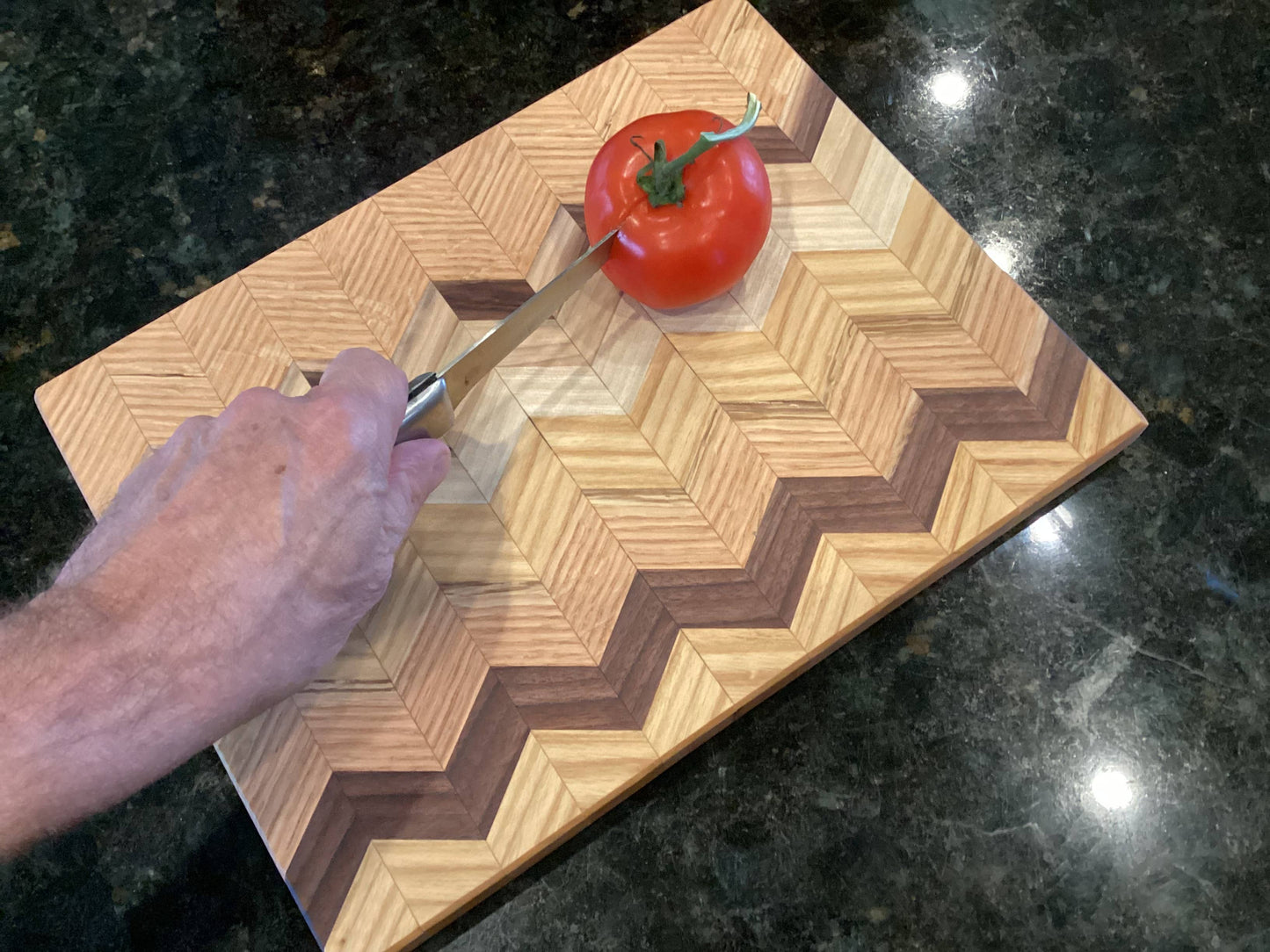 Beautiful Chevron Style Cutting Board #5