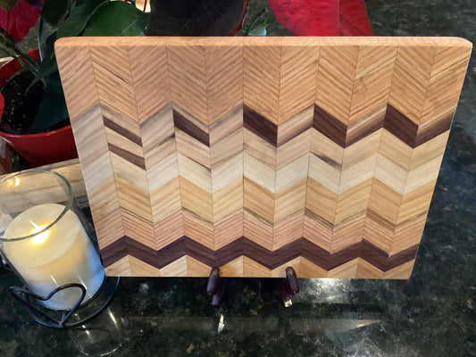 Beautiful Chevron Style Cutting Board #5