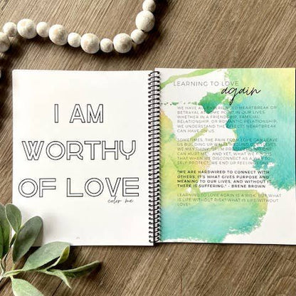 Workbook - the Art of Loving + Letting Go - Creative Journal