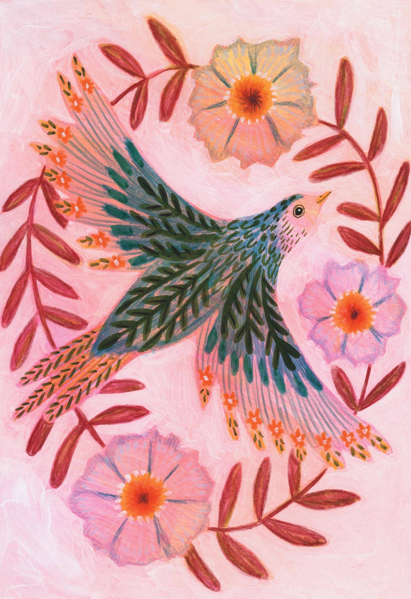 Folk Bird Wreath | GLF408 | Lee Foster-Wilson