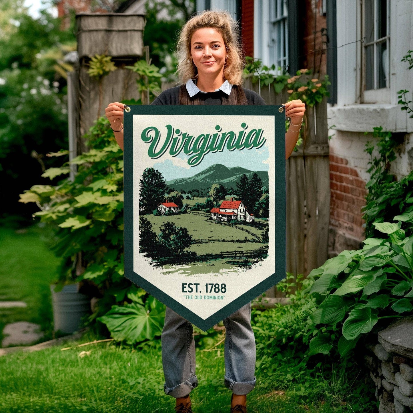 Virginia Felt Camp Flag