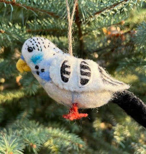 Ornament - Bird - Blue Parakeet