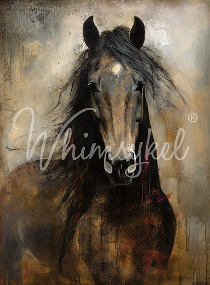 Whimsykel Designs 18 lb Decoupage Tissue Paper 21x29" Heart Horse
