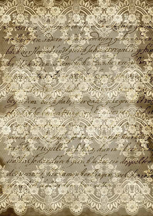 Decoupage Queen Rice Paper Stained Lace A2-A3-A4