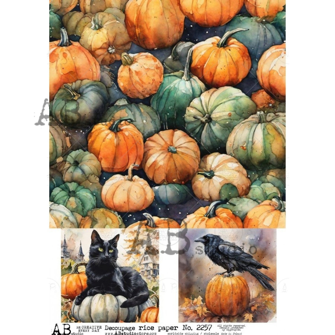 AB Studios A4 Rice Paper for Decoupage 2257