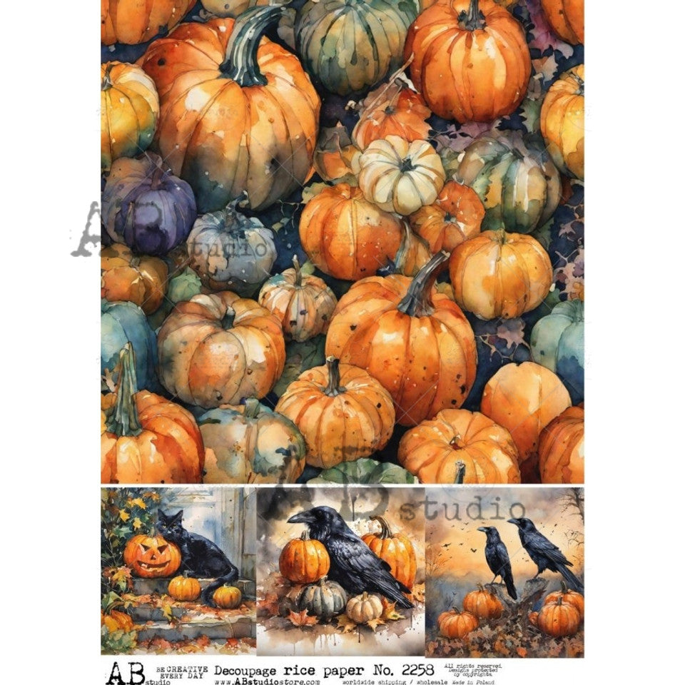 AB Studios A4 Rice Paper for Decoupage 2258