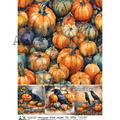 AB Studios A4 Rice Paper for Decoupage 2258