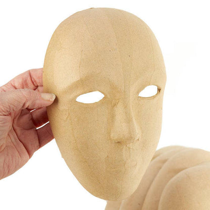 Paper Mache Mask – Blank Face For Creativity and Expression