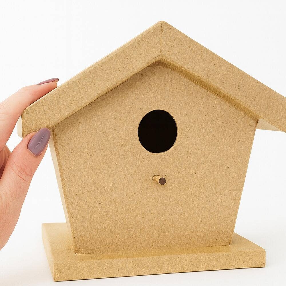 Premade Paper Mache Birdhouse