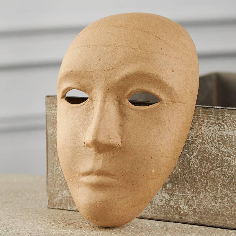 Paper Mache Mask – Blank Face For Creativity and Expression